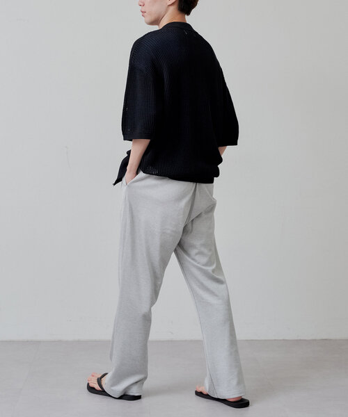 WHIMSIC シャツ 「UNISEX」ダブルジップメッシュニットシャツ
