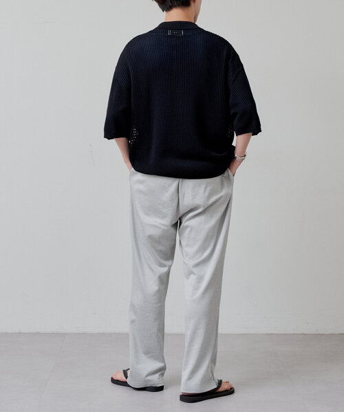 人気絶頂 WHIMSIC 「UNISEX」ダブルジップメッシュニットシャツ シャツ トップス