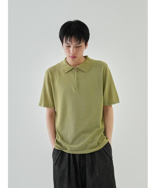【きりさん専用】Supreme ハーフジップ ポロシャツ ポロニット 切りポケハーフジップ半袖ポロ 3686－80 ブラック | 【ミドリ
