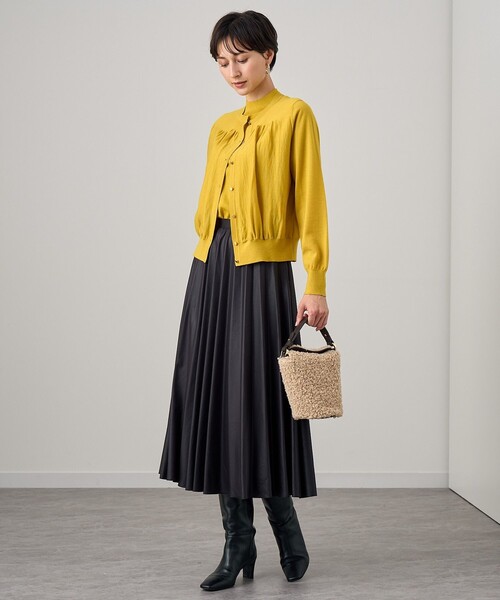 ANAYI（アナイ） ハンドバッグ フェイクファーフラップバッグ 