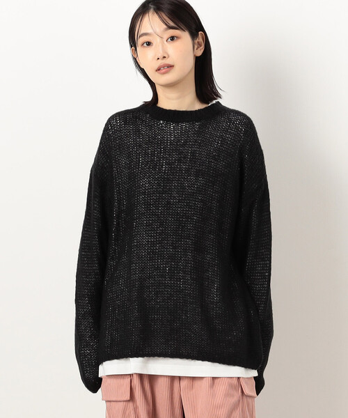 Purple&Yellow（パープルアンドイエロー） セーター ニット シアー