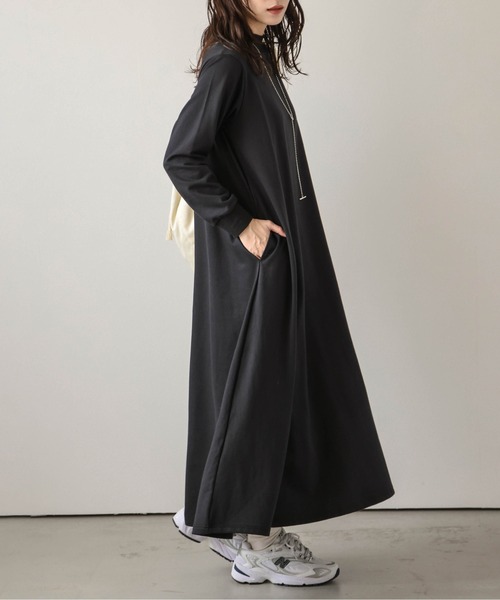 La-gemme（ラジェム） ワンピース モックネックAラインワンピース