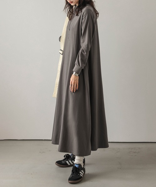 La-gemme（ラジェム） ワンピース モックネックAラインワンピース