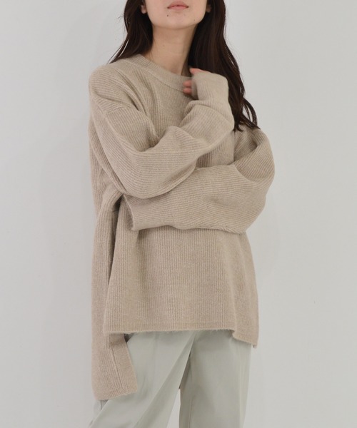 片畔 クルーネック ニット BEAMS HEART（ビームスハート）の「BEAMS HEART &frasl; 片畔 クルーネック