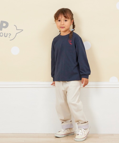 KP パンツ 「WEB限定」裾リボンパンツ(80〜140) キッズ 子供服 女の子 