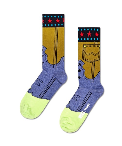 Happy Socks（ハッピーソックス） 靴下 × Wrangler」Wネーム Limited