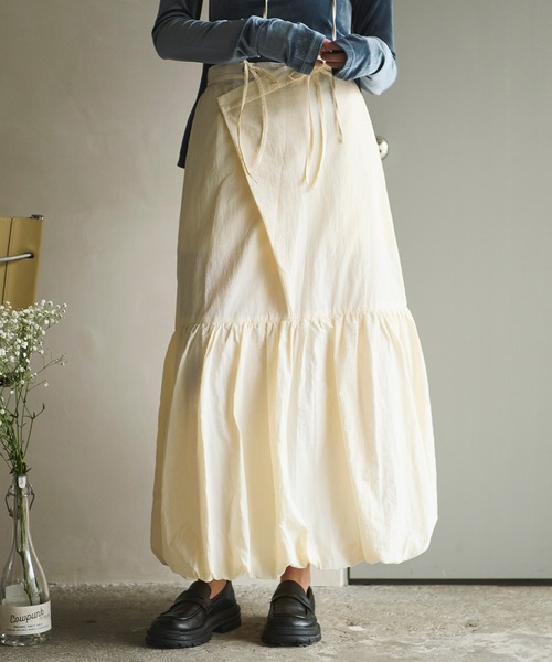 loin nuit スカート ribbon balloon skirt / リボンバルーン