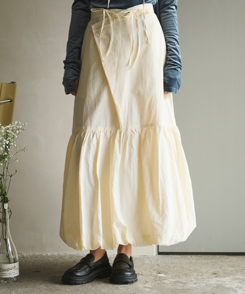 loin nuit スカート ribbon balloon skirt / リボンバルーン