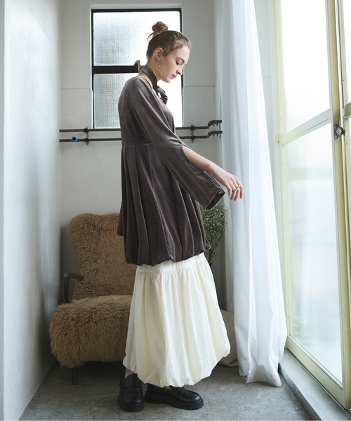 BALLOON-SKIRT｜36｜BLK｜SKIRT｜|ENFÖLD OFFICIAL ONLINE STORE