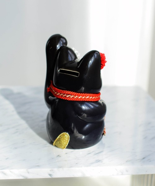 utatane インテリア 招き猫 牡丹 ニコアンティーク×ご縁猫 : ZOZOTOWN