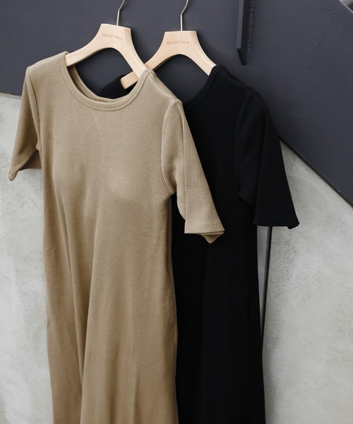 select MOCA（セレクトモカ） ワンピース 半袖 カップ付きセミフレア