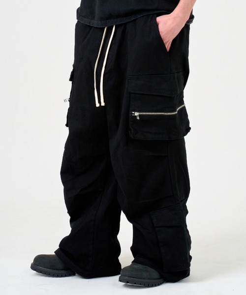 ANDRAP カーゴパンツ ANDRAP/アンドラップ/WIDE FLARE CARGOPANTS