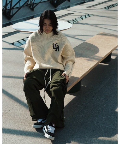 ANDRAP カーゴパンツ ANDRAP/アンドラップ/WIDE FLARE CARGOPANTS