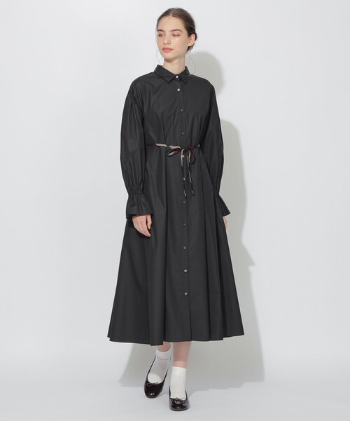 CB CRESTBRIDGE ワンピース バックチェック切替シャツワンピース