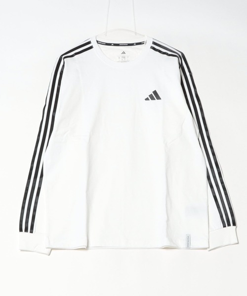 adidas ルーズフィット スリーストライプス 長袖 Tシャツ 送関込 adidas tシャツ エッセンシャルズ プラス ルーズフィット スリー
