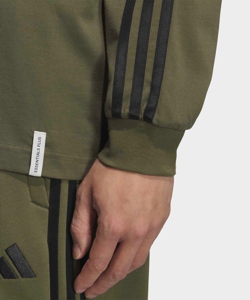 【adidas】スリーストライプルーズフィットTシャツ adidas tシャツ エッセンシャルズ プラス ルーズフィット スリー