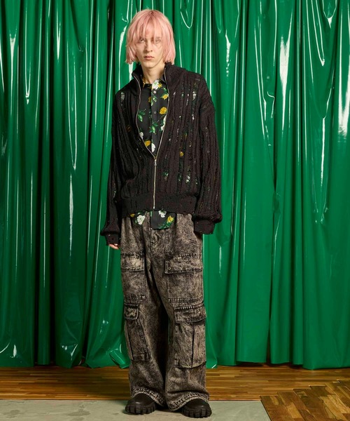 美品✨ MAISON SPECIAL MA-1 3Dニット スーベニアジャケット MAISON SPECIAL セーター ニット 「UNISEX」Prime-Over Japanese