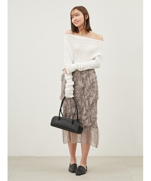 MilaOmen＊今期シャーリングシアーストレートスカート未使用試着のみ Mila Owen｜シャーリングシアーストレートスカート | Rakuten