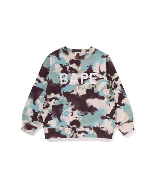 BAPE KIDS 迷彩サメ口トレーナー 95cm サメ服パーカー