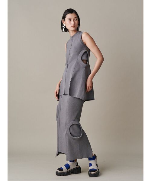 スカート UN3D CIRCLE DOT PATTERN SK UN3D. スカート PLUMP CIRCLE SK「セットアップ着用可能