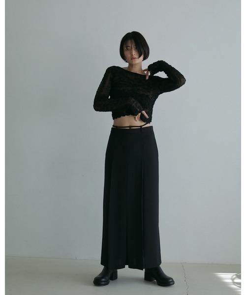 トップス anuke Shirring Short Knit anuke ニット セーター Shirring Short Knit レディース