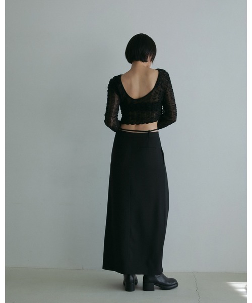 anuke シャーリング ショートニット ànuke online store（アンヌーク） / Shirring Short