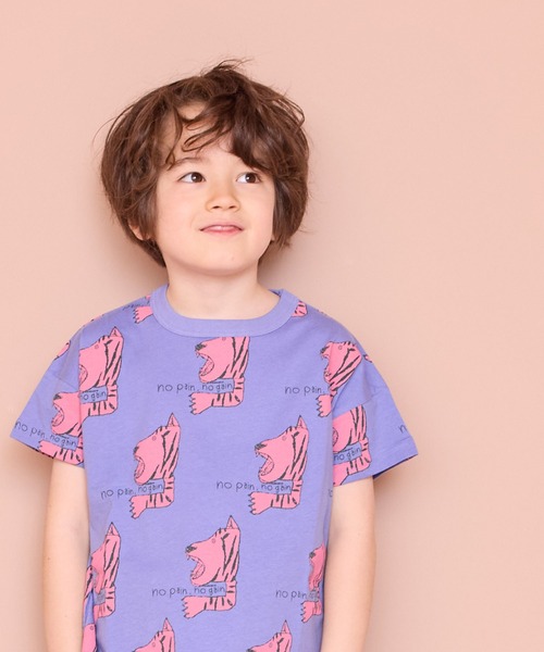 MARKEY'S tシャツ 総柄ワイドTシャツ キッズ 子供服 男の子