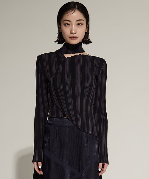 PHOTOCOPIEU TERESA カットソー PHOTOCOPIEU 「PHOTOCOPIEU/フォトコピュー」ASYMMETRIC OVAL