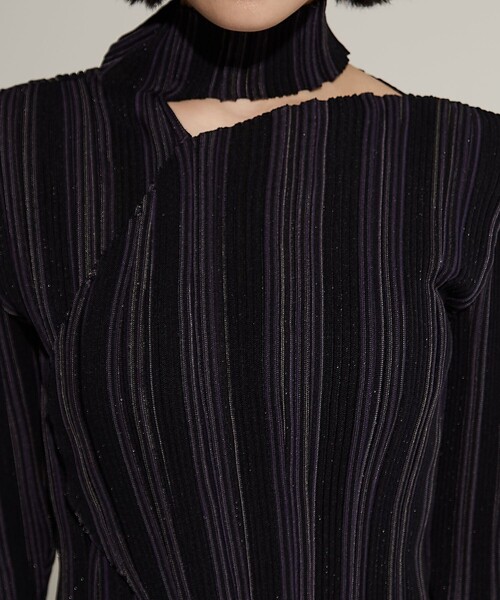 PHOTOCOPIEU フォトコピュー アシンメトリー トップス PHOTOCOPIEU/フォトコピュー】ASYMMETRIC OVAL JUMPER