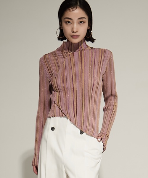 「PHOTOCOPIEU/フォトコピュー」ASYMMETRIC OVAL JUMPER/アシンメトリートップス/カットソー レディース