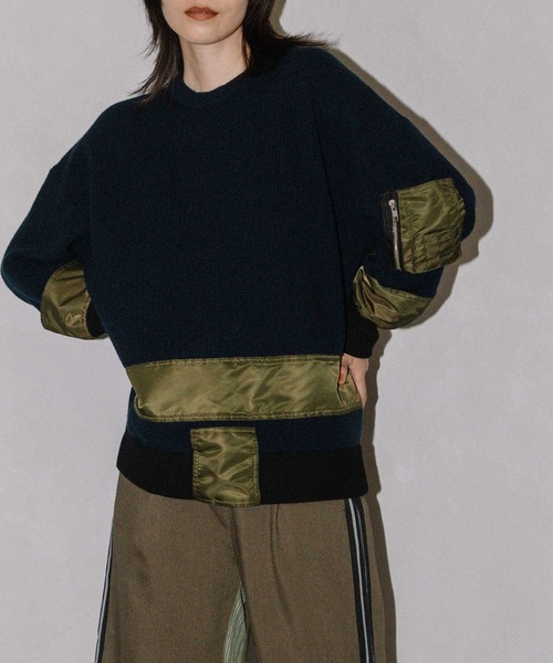 MARECHAL TERRE - MARECHAL TERRE ニット MARECHAL TERRE / マルシャル テル】コンビネーションニット