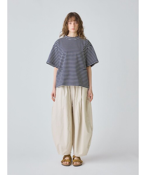 tシャツ MidiUmi サイドポケットボーダーTシャツ レディース MidiUmi tシャツ サイドポケットボーダーTシャツ レディース