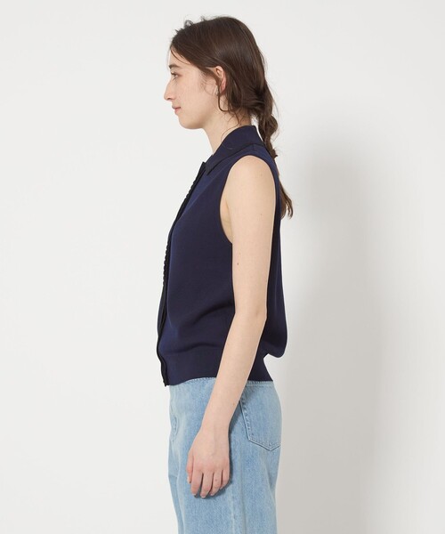 UNITED ARROWS ベスト ジレ スカラップ レース ニットベスト