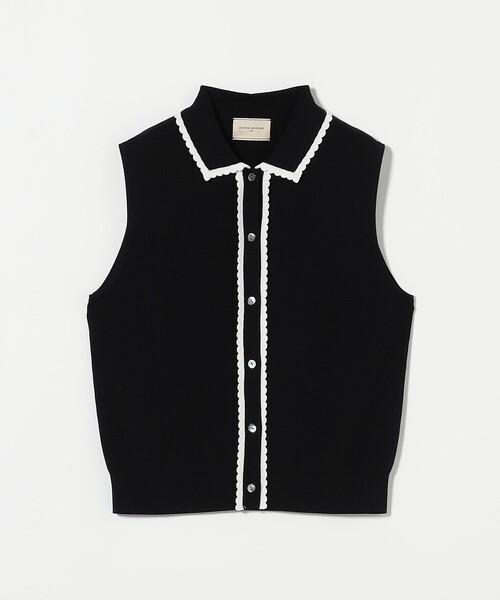 UNITED ARROWS ベスト ジレ スカラップ レース ニットベスト