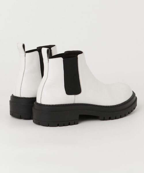 「PICHE ABAHOUSE」 ショートブーツ L ホワイト レディース_画像2