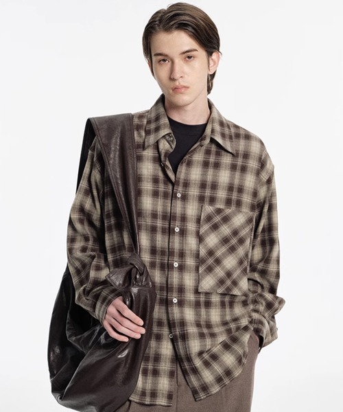 VALENTINO ヴィンテージチェック柄ジャケット　ワイドシルエット 閉店セール】ビッグシルエット チェック柄ジャケット メンズ
