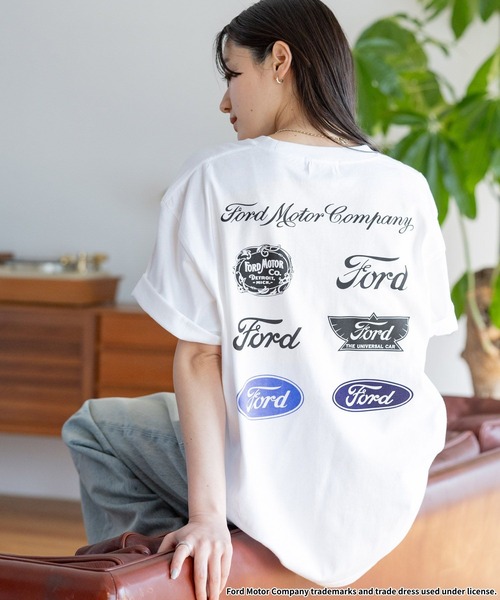 tシャツ GOOD ROCK SPEED/FORDロゴプリントTシャツ レディース
