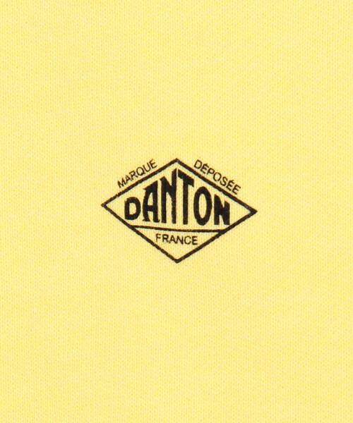「DANTON」 スウェットカットソー 36 イエロー レディース Danton 「DANTON」 スウェットカットソー 36 イエロー
