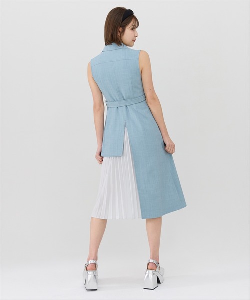 REDYAZEL（レディアゼル） ワンピース ノースリーブサイドプリーツ