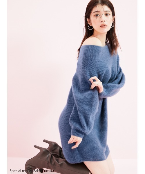 SNIDEL（スナイデル） ニットワンピース FREE アイボリー レディース