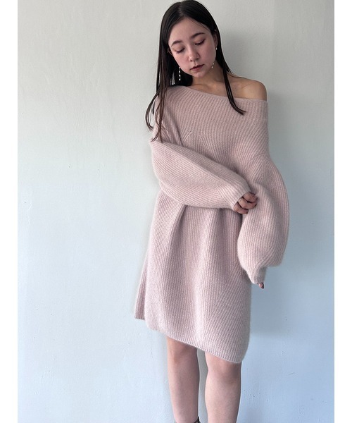 SNIDEL（スナイデル） ニットワンピース FREE アイボリー レディース