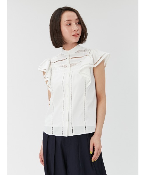 「FRAY I.D」 ノースリーブブラウス ONE SIZE ブラック レディース FRAY I.D 「FRAY I.D」 ノースリーブブラウス ONE SIZE ブラック