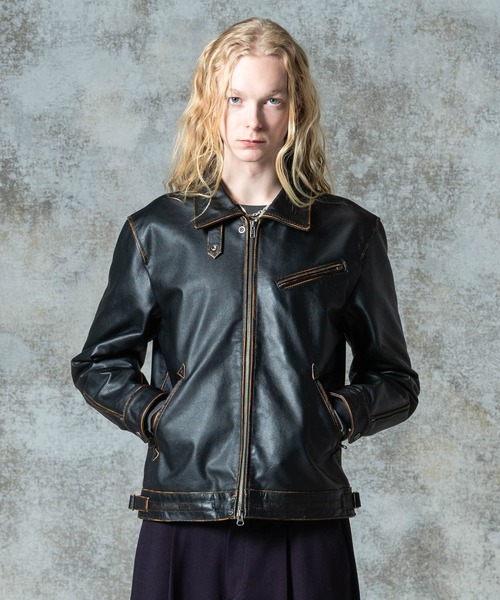 glamb 革ジャン ライダース Hidden Valley Leather Jacket