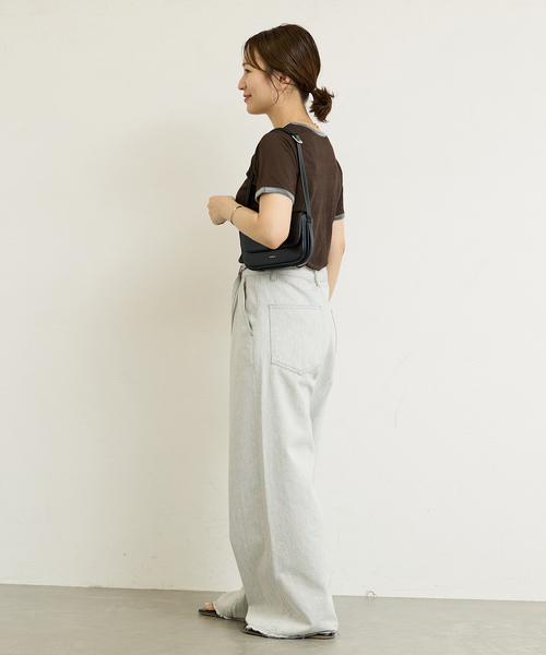 JOURNAL STANDARD tシャツ ベロアパイピング シアーT レディース
