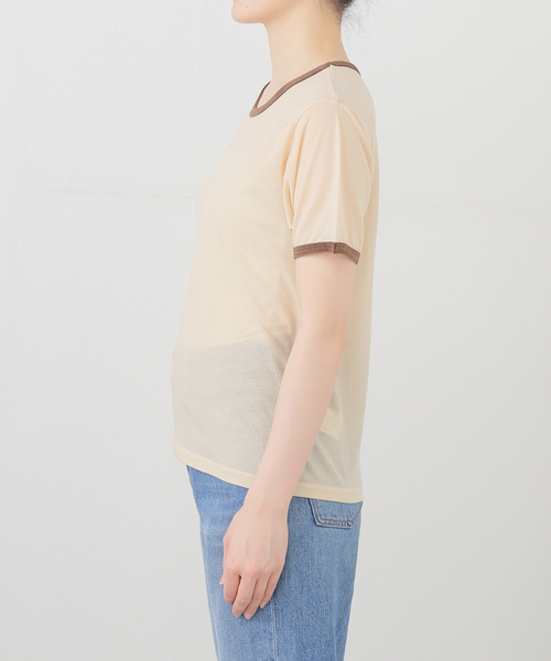 journal standard ベロアパイピング　Tシャツ JOURNAL STANDARD tシャツ ベロアパイピング シアーT レディース