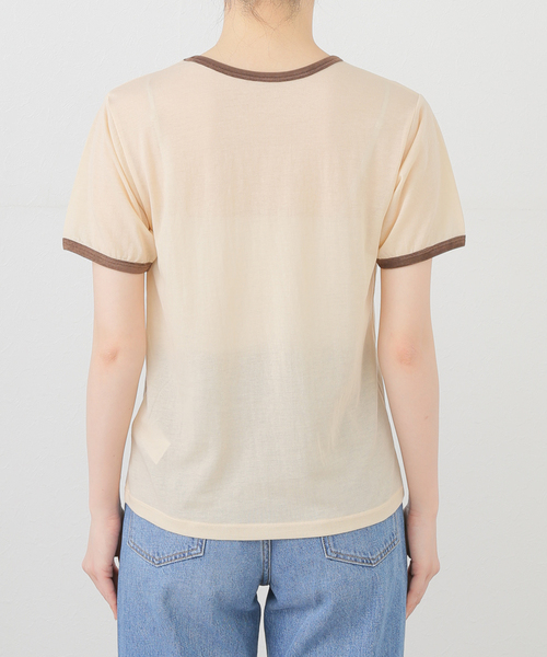journal standard ベロアパイピング　Tシャツ JOURNAL STANDARD tシャツ ベロアパイピング シアーT レディース