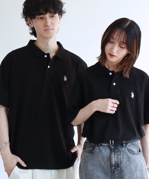 ◆U.S. POLO ◆ASSN. ブラックポロシャツ U.S. POLO ASSN.（ユーエスポロアッスン） ポロシャツ U.S. POLO ASSN