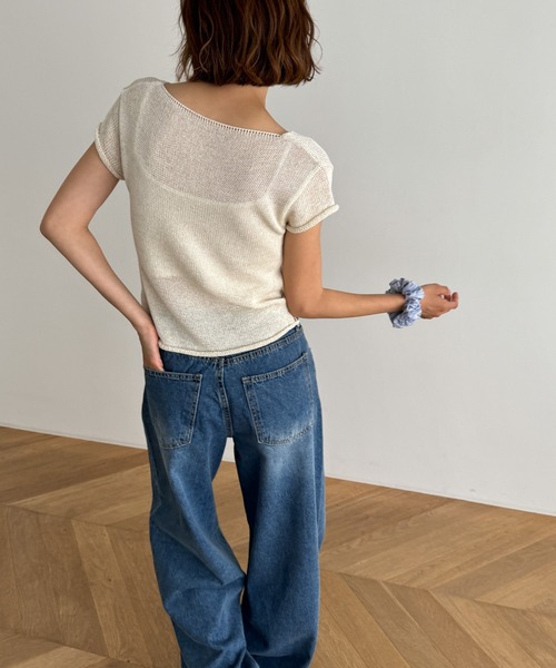 「CANAL JEAN」 「el mar」ニットカーディガン ONE SIZE ライトカーキ レディース CANAL JEAN 「CANAL JEAN」 「El mar」ニットカーディガン ONE