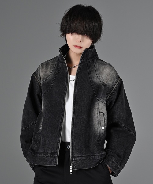 ー品販売  ADRER メンズ ブラック M デニムジャケット 「ADRER」 ジャケット・アウター