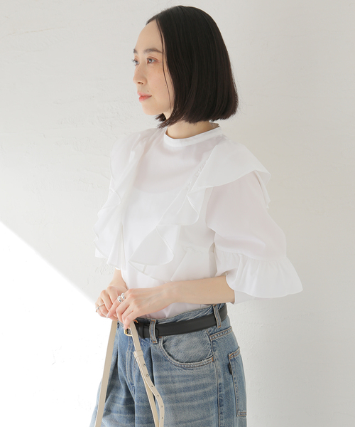 「Spick & Span」 長袖ブラウス - ブラック レディース Spick＆Span 「Spick & Span」 長袖ブラウス - ブラック